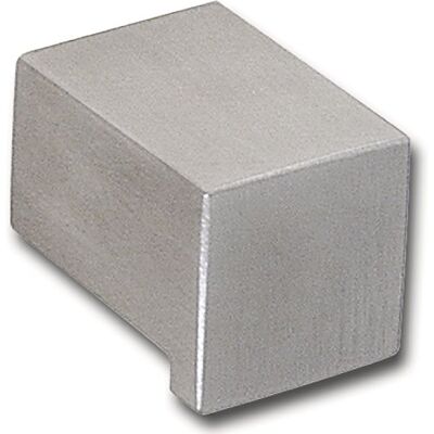ACCURIDE Pomo para muebles (19 mm, cuadrado, 25 mm de ancho, acero inoxidable cepillado), color plateado ACCURIDE Pomo para muebles (19 mm, cuadrado, 25 mm de ancho, acero inoxidable cepillado), color plateado