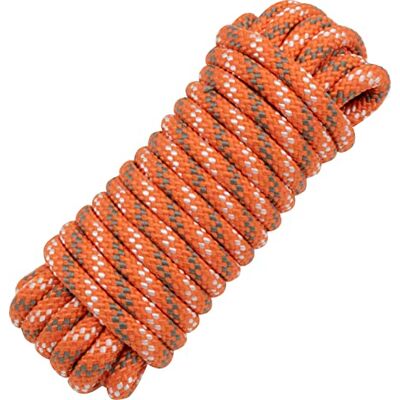 Chapuis Cuerda de Polipropileno/Poliamida, Trenzada, Resistencia a la Rotura indicativa, 1000 kg, diámetro 10 mm, Longitud 7,5 m, Ocio y jardinería, Color Naranja Chapuis Cuerda de Polipropileno/Poliamida, Trenzada, Resistencia a la Rotura indicativa, 1000 kg, diámetro 10 mm, Longitud 7,5 m, Ocio y jardinería, Color Naranja