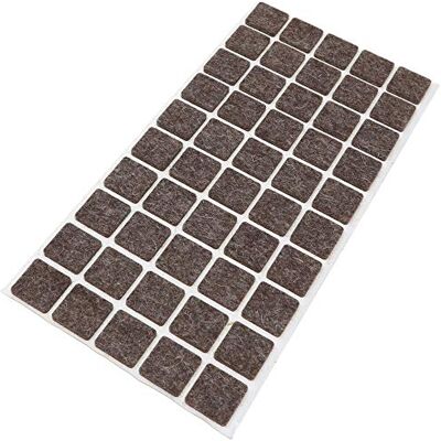 Adsamm ® / 50 x Almohadillas de Fieltro de Lana Genuino / 20x20 mm/marrón/Redondo/Protectores de Suelo para Patas de Mueble/Auto-Adhesivos/con Grosor de 3 mm Adsamm ® / 50 x Almohadillas de Fieltro de Lana Genuino / 20x20 mm/marrón/Redondo/Protectores de Suelo para Patas de Mueble/Auto-Adhesivos/con Grosor de 3 mm