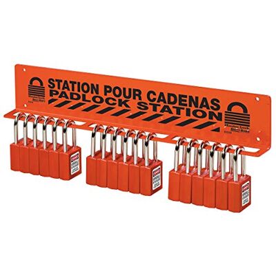 Master Lock Estante Grande para Candados para Montar en Pared Master Lock Estante Grande para Candados para Montar en Pared