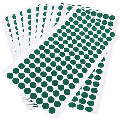 Adsamm ® / 1280 x almohadillas de fieltro / Ø 12 mm / verde / redondo / Protectores de suelo para patas de mueble / auto-adhesivos / con grosor de 1,5 mm de la máxima calidad Adsamm ® / 1280 x almohadillas de fieltro / Ø 12 mm / verde / redondo / Protectores de suelo para patas de mueble / auto-adhesivos / con grosor de 1,5 mm de la máxima calidad