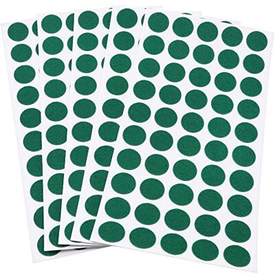 Adsamm ® / 250 x almohadillas de fieltro / Ø 16 mm / verde / redondo / Protectores de suelo para patas de mueble / auto-adhesivos / con grosor de 1,5 mm de la máxima calidad Adsamm ® / 250 x almohadillas de fieltro / Ø 16 mm / verde / redondo / Protectores de suelo para patas de mueble / auto-adhesivos / con grosor de 1,5 mm de la máxima calidad