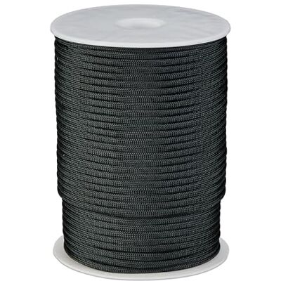 Relaxdays Cuerda de Nailon de 4 mm, 80 m, Resistente a Desgarros, Tipo 3, 9 Filamentos Interiores, hasta 250 kg, Negro Relaxdays Cuerda de Nailon de 4 mm, 80 m, Resistente a Desgarros, Tipo 3, 9 Filamentos Interiores, hasta 250 kg, Negro