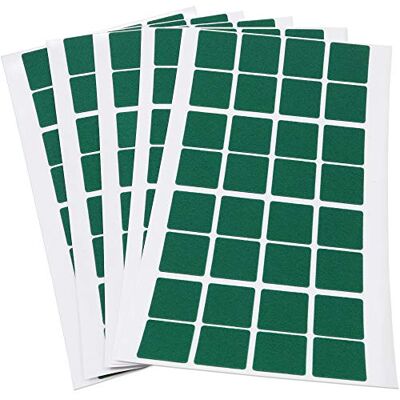 Adsamm ® / 160 x almohadillas de fieltro / 25x25 mm / verde / cuadrado / Protectores de suelo para patas de mueble / auto-adhesivos / con grosor de 1,5 mm de la máxima calidad Adsamm ® / 160 x almohadillas de fieltro / 25x25 mm / verde / cuadrado / Protectores de suelo para patas de mueble / auto-adhesivos / con grosor de 1,5 mm de la máxima calidad