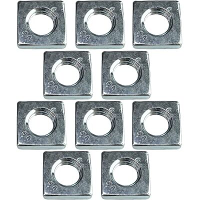 AERZETIX Tuercas Cuadradas M10 Planas Perfil Bajo 17.0x5.0mm AERZETIX Tuercas Cuadradas M10 Planas Perfil Bajo 17.0x5.0mm