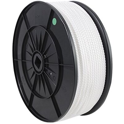 Chapuis – Bobina de Cuerda (Poliamida Trenzada (72 kg diámetro 2 mm x 200 M Color Blanco Chapuis – Bobina de Cuerda (Poliamida Trenzada (72 kg diámetro 2 mm x 200 M Color Blanco