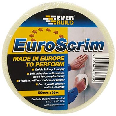 Everbuild 100 mm de cinta cañamazo x 90 m de euros Everbuild 100 mm de cinta cañamazo x 90 m de euros