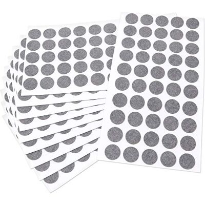 Adsamm ® / 500 x almohadillas de fieltro / Ø 16 mm / gris / redondo / Protectores de suelo para patas de mueble / auto-adhesivos / con grosor de 1,5 mm de la máxima calidad Adsamm ® / 500 x almohadillas de fieltro / Ø 16 mm / gris / redondo / Protectores de suelo para patas de mueble / auto-adhesivos / con grosor de 1,5 mm de la máxima calidad