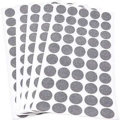 Adsamm ® / 250 x almohadillas de fieltro / Ø 20 mm / gris / redondo / Protectores de suelo para patas de mueble / auto-adhesivos / con grosor de 1,5 mm de la máxima calidad Adsamm ® / 250 x almohadillas de fieltro / Ø 20 mm / gris / redondo / Protectores de suelo para patas de mueble / auto-adhesivos / con grosor de 1,5 mm de la máxima calidad