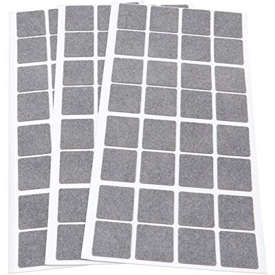 Adsamm ® / 96 x almohadillas de fieltro / 25x25 mm / gris / cuadrado / Protectores de suelo para patas de mueble / auto-adhesivos / con grosor de 1,5 mm de la máxima calidad Adsamm ® / 96 x almohadillas de fieltro / 25x25 mm / gris / cuadrado / Protectores de suelo para patas de mueble / auto-adhesivos / con grosor de 1,5 mm de la máxima calidad