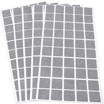 Adsamm ® / 250 x almohadillas de fieltro / 20x20 mm / gris / redondo / Protectores de suelo para patas de mueble / auto-adhesivos / con grosor de 1,5 mm de la máxima calidad Adsamm ® / 250 x almohadillas de fieltro / 20x20 mm / gris / redondo / Protectores de suelo para patas de mueble / auto-adhesivos / con grosor de 1,5 mm de la máxima calidad