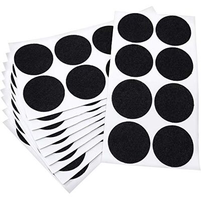 Adsamm ® / 80 x almohadillas de fieltro / Ø 50 mm / negro / redondo / Protectores de suelo para patas de mueble / auto-adhesivos / con grosor de 1,5 mm de la máxima calidad Adsamm ® / 80 x almohadillas de fieltro / Ø 50 mm / negro / redondo / Protectores de suelo para patas de mueble / auto-adhesivos / con grosor de 1,5 mm de la máxima calidad