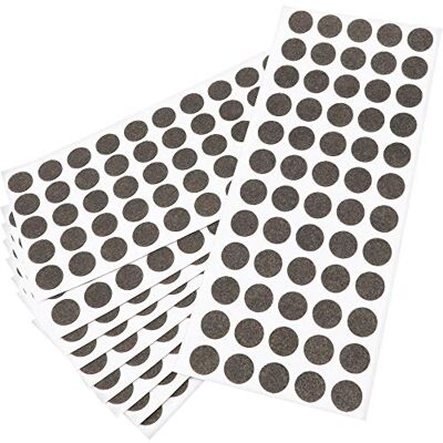 Adsamm ® / 600 x almohadillas de fieltro / Ø 14 mm / marrón / redondo / Protectores de suelo para patas de mueble / auto-adhesivos / con grosor de 1,5 mm de la máxima calidad Adsamm ® / 600 x almohadillas de fieltro / Ø 14 mm / marrón / redondo / Protectores de suelo para patas de mueble / auto-adhesivos / con grosor de 1,5 mm de la máxima calidad