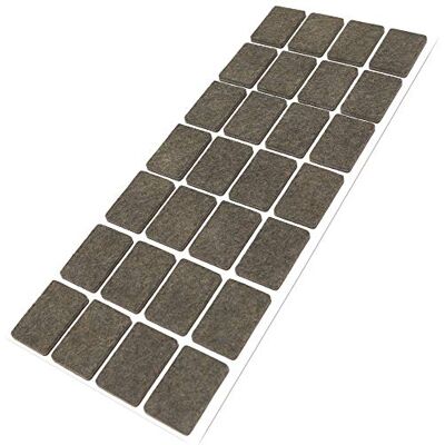 Adsamm ® / 28 x deslizantes de Fieltro autoadhesivos/Marrón / 20x30 mm/Rectangular/Deslizantes de Fieltro para Muebles de 3,5 mm de Grosor/Deslizantes para Muebles y Suelos Adsamm ® / 28 x deslizantes de Fieltro autoadhesivos/Marrón / 20x30 mm/Rectangular/Deslizantes de Fieltro para Muebles de 3,5 mm de Grosor/Deslizantes para Muebles y Suelos