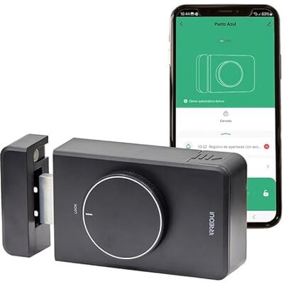 ARREGUI SPIN UP Cerradura de seguridad Invisible para Puerta Apertura Electrónica con App Móvil Alarma 120 dB Antirrobo Control Remoto con Bridge (no incluido) Instalación sin Cables ARREGUI SPIN UP Cerradura de seguridad Invisible para Puerta Apertura Electrónica con App Móvil Alarma 120 dB Antirrobo Control Remoto con Bridge (no incluido) Instalación sin Cables