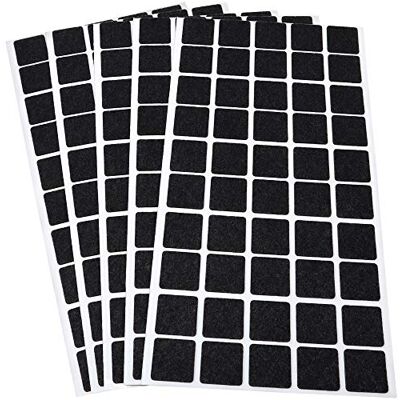 Adsamm ® / 250 x almohadillas de fieltro / 20x20 mm / negro / redondo / Protectores de suelo para patas de mueble / auto-adhesivos / con grosor de 1,5 mm de la máxima calidad Adsamm ® / 250 x almohadillas de fieltro / 20x20 mm / negro / redondo / Protectores de suelo para patas de mueble / auto-adhesivos / con grosor de 1,5 mm de la máxima calidad