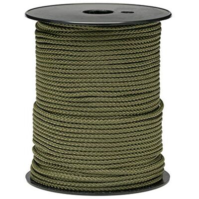 Flandria Bobina drisse caqui, polipropileno trenzado, diámetro 4 mm, longitud ± 100 m, 414 K Flandria Bobina drisse caqui, polipropileno trenzado, diámetro 4 mm, longitud ± 100 m, 414 K