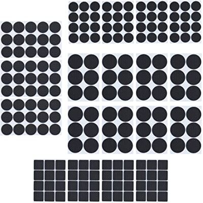 Relaxdays Pack 189 Almohadillas Antideslizantes Adhesivas, Topes Patas Sillas 4 Tamaños, Goma EVA, Negro Relaxdays Pack 189 Almohadillas Antideslizantes Adhesivas, Topes Patas Sillas 4 Tamaños, Goma EVA, Negro