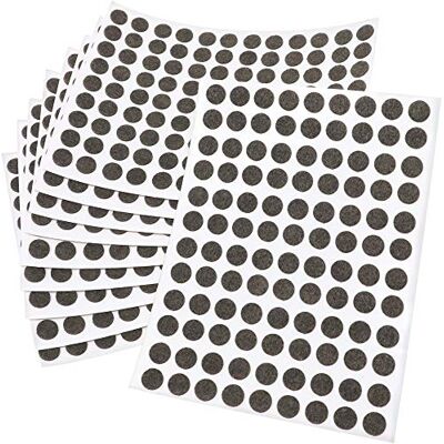 Adsamm ® / 1080 x almohadillas de fieltro / Ø 10 mm / marrón / redondo / Protectores de suelo para patas de mueble / auto-adhesivos / con grosor de 1,5 mm de la máxima calidad Adsamm ® / 1080 x almohadillas de fieltro / Ø 10 mm / marrón / redondo / Protectores de suelo para patas de mueble / auto-adhesivos / con grosor de 1,5 mm de la máxima calidad