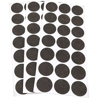 Adsamm ® / 63 x almohadillas de fieltro / Ø 30 mm / marrón / redondo / Protectores de suelo para patas de mueble / auto-adhesivos / con grosor de 1,5 mm de la máxima calidad Adsamm ® / 63 x almohadillas de fieltro / Ø 30 mm / marrón / redondo / Protectores de suelo para patas de mueble / auto-adhesivos / con grosor de 1,5 mm de la máxima calidad