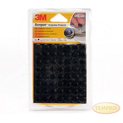 3M Bumpon sj5012bl elástico búfer, Negro (56 unidades) 3M Bumpon sj5012bl elástico búfer, Negro (56 unidades)