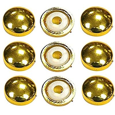 Merriway Tapa de Tornillo de plastidome de latón, Set de 2 Piezas Merriway Tapa de Tornillo de plastidome de latón, Set de 2 Piezas