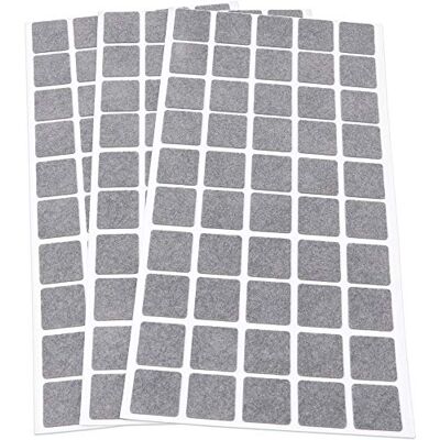 Adsamm ® / 150 x almohadillas de fieltro / 20x20 mm / gris / redondo / Protectores de suelo para patas de mueble / auto-adhesivos / con grosor de 1,5 mm de la máxima calidad Adsamm ® / 150 x almohadillas de fieltro / 20x20 mm / gris / redondo / Protectores de suelo para patas de mueble / auto-adhesivos / con grosor de 1,5 mm de la máxima calidad