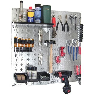 Wall Control de control de pared Pegboard de acero galvanizado herramienta Organizador, Wall Control de control de pared Pegboard de acero galvanizado herramienta Organizador,