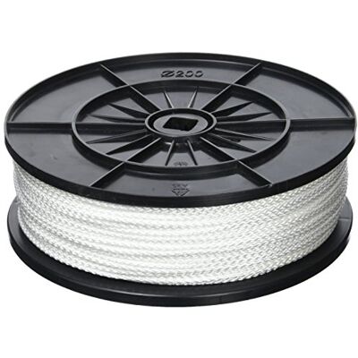Chapuis Bobina de cuerda trenzada de polipropileno (150 kg, diámetro de 3 mm x 200 m), blanca Chapuis Bobina de cuerda trenzada de polipropileno (150 kg, diámetro de 3 mm x 200 m), blanca