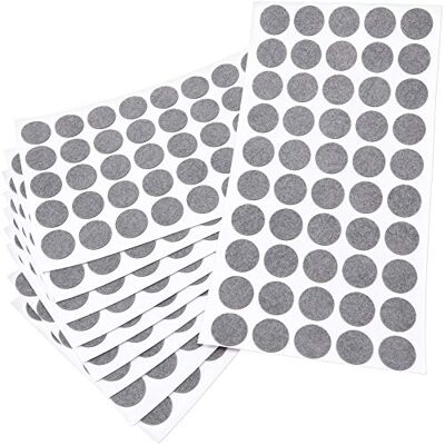 Adsamm ® / 500 x almohadillas de fieltro / Ø 20 mm / gris / redondo / Protectores de suelo para patas de mueble / auto-adhesivos / con grosor de 1,5 mm de la máxima calidad Adsamm ® / 500 x almohadillas de fieltro / Ø 20 mm / gris / redondo / Protectores de suelo para patas de mueble / auto-adhesivos / con grosor de 1,5 mm de la máxima calidad