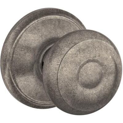 SCHLAGE Pomo para chupete georgiano, F10 GEO 621 Pomo de puerta de pasillo o armario sin cerradura, fácil de instalar, durabilidad certificada, ajuste universal SCHLAGE Pomo para chupete georgiano, F10 GEO 621 Pomo de puerta de pasillo o armario sin cerradura, fácil de instalar, durabilidad certificada, ajuste universal