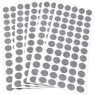 Adsamm ® / 300 x almohadillas de fieltro / Ø 14 mm / gris / redondo / Protectores de suelo para patas de mueble / auto-adhesivos / con grosor de 1,5 mm de la máxima calidad Adsamm ® / 300 x almohadillas de fieltro / Ø 14 mm / gris / redondo / Protectores de suelo para patas de mueble / auto-adhesivos / con grosor de 1,5 mm de la máxima calidad