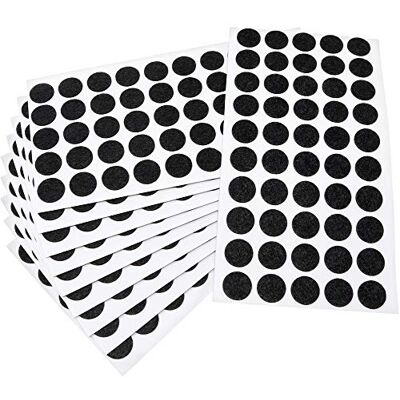 Adsamm ® / 500 x almohadillas de fieltro / Ø 16 mm / negro / redondo / Protectores de suelo para patas de mueble / auto-adhesivos / con grosor de 1,5 mm de la máxima calidad Adsamm ® / 500 x almohadillas de fieltro / Ø 16 mm / negro / redondo / Protectores de suelo para patas de mueble / auto-adhesivos / con grosor de 1,5 mm de la máxima calidad
