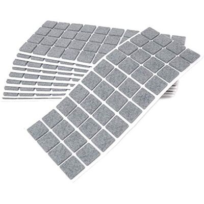Adsamm ® / 400 x deslizantes de Fieltro autoadhesivos/Gris / 25x25 mm/Cuadrado/Deslizantes de Fieltro para Muebles de 3,5 mm de Grosor/Deslizantes para Muebles y Suelos Adsamm ® / 400 x deslizantes de Fieltro autoadhesivos/Gris / 25x25 mm/Cuadrado/Deslizantes de Fieltro para Muebles de 3,5 mm de Grosor/Deslizantes para Muebles y Suelos
