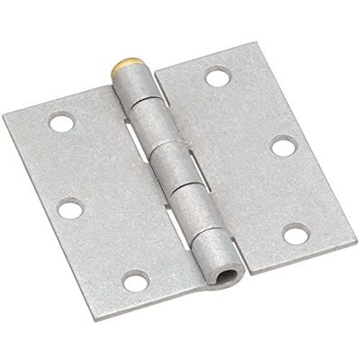 National Hardware N208843 Bisagras Anchas de 3-1/2 Pulgadas Galv, Galvanizado, 3-1/2 National Hardware N208843 Bisagras Anchas de 3-1/2 Pulgadas Galv, Galvanizado, 3-1/2