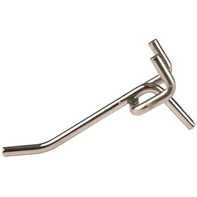 CLAS Equipements Surtido de 30 ganchos de metal simple para fondo perforado entre ejes 25 mm CLAS Equipements Surtido de 30 ganchos de metal simple para fondo perforado entre ejes 25 mm