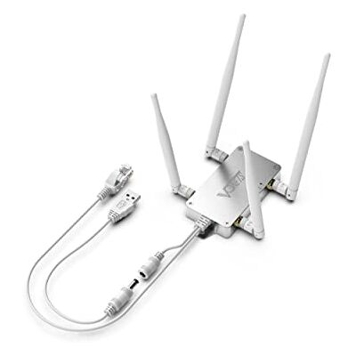 Vonets AC1200 Dual Band 2.4GHz/5GHz Puente WiFi/Router/Repetidor Ethernet Punto de Acceso inalámbrico Cobertura de señal RJ45 a WiFi Adaptador para Robots, PLC, IoT, Dispositivo de Red VBG1200 Vonets AC1200 Dual Band 2.4GHz/5GHz Puente WiFi/Router/Repetidor Ethernet Punto de Acceso inalámbrico Cobertura de señal RJ45 a WiFi Adaptador para Robots, PLC, IoT, Dispositivo de Red VBG1200