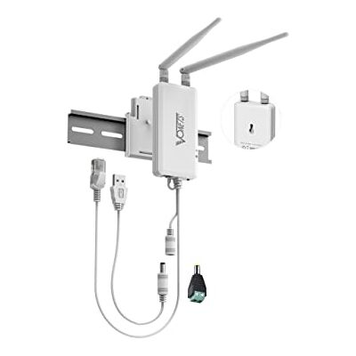 Vonets Industrial 2.4GHz WiFi Bridge Mini Router Repetidor inalámbrico Ethernet a WiFi Hotspot Extender Amplificador de señal 2 Puertos RJ45 DC/USB Powered para DVR PLC Dispositivos de Red VAP11S Vonets Industrial 2.4GHz WiFi Bridge Mini Router Repetidor inalámbrico Ethernet a WiFi Hotspot Extender Amplificador de señal 2 Puertos RJ45 DC/USB Powered para DVR PLC Dispositivos de Red VAP11S