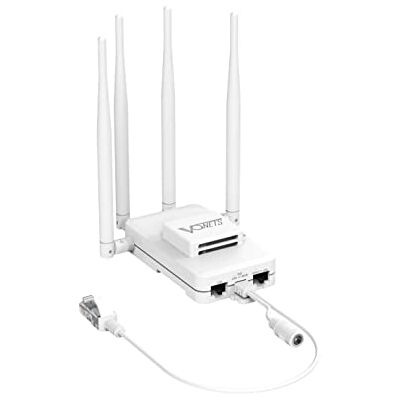 Vonets Gigabit WLAN Bridge WiFi Router Wireless Repetidor / Dual Band 2.4GHz/5GHz RJ45 WiFi Ethernet Adaptador Range Extender, PoE/DC accionado para robots DVR Industrial IoT dispositivos de red Vonets Gigabit WLAN Bridge WiFi Router Wireless Repetidor / Dual Band 2.4GHz/5GHz RJ45 WiFi Ethernet Adaptador Range Extender, PoE/DC accionado para robots DVR Industrial IoT dispositivos de red