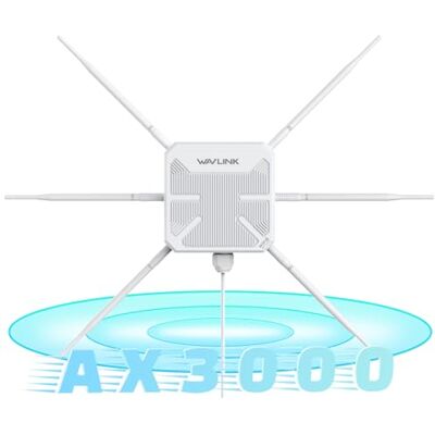 WAVLINK Repetidor WiFi Exterior Potente AX3000 WiFi 6 – Antena 360°, Largo Alcance, Mesh, PoE, IP67 – Ideal para Jardines, Grandes Espacios y Zonas Alejadas WAVLINK Repetidor WiFi Exterior Potente AX3000 WiFi 6 – Antena 360°, Largo Alcance, Mesh, PoE, IP67 – Ideal para Jardines, Grandes Espacios y Zonas Alejadas