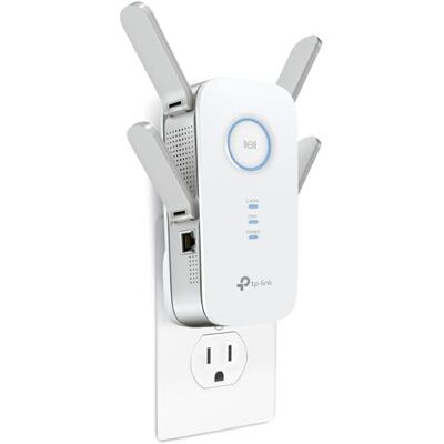 TP-Link AC2600 Extensor de Rango Wi-Fi de Doble Banda con Puerto Gigabit Ethernet, extiende WiFi a Dispositivos Smart Home y Alexa, 4x4 MU-MIMO (RE650) Blanco Blanco TP-Link AC2600 Extensor de Rango Wi-Fi de Doble Banda con Puerto Gigabit Ethernet, extiende WiFi a Dispositivos Smart Home y Alexa, 4x4 MU-MIMO (RE650) Blanco Blanco