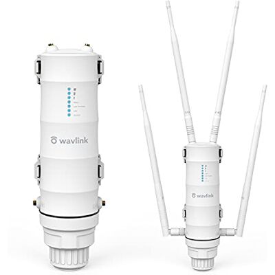 WAVLINK AC1200 Gigabit Outdoor WLAN Access Point Support 60 Meters Poe Outdoor WiFi Repetidor WiFi WiFi Repetidor Smart Mesh Satélite, Dual Band 5G + 2.4G Ideal para Outdoor WLAN WAVLINK AC1200 Gigabit Outdoor WLAN Access Point Support 60 Meters Poe Outdoor WiFi Repetidor WiFi WiFi Repetidor Smart Mesh Satélite, Dual Band 5G + 2.4G Ideal para Outdoor WLAN