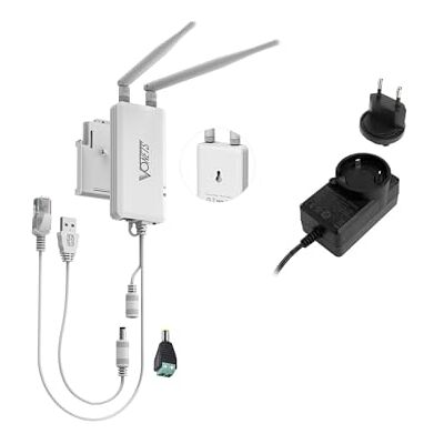 Vonets Industrial 2,4GHz WiFi Bridge Ethernet Puente WiFi Router Wireless Repetidor RJ45 WiFi Hotspot Extensor Señal para dispositivos de red DVR PLC con de fuente Alimentación Adaptador 12V/1A VAP11S Vonets Industrial 2,4GHz WiFi Bridge Ethernet Puente WiFi Router Wireless Repetidor RJ45 WiFi Hotspot Extensor Señal para dispositivos de red DVR PLC con de fuente Alimentación Adaptador 12V/1A VAP11S