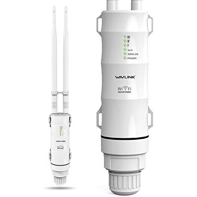 WAVLINK AC600 Outdoor WLAN-Repeater, Outdoor-WLAN-Extender mit Power Over Ethernet, IP65 Wasserdicht, Gigabit RJ45, 2 x 7 dBi-Antennen für 150m Reichweite im Außenbereich WAVLINK AC600 Outdoor WLAN-Repeater, Outdoor-WLAN-Extender mit Power Over Ethernet, IP65 Wasserdicht, Gigabit RJ45, 2 x 7 dBi-Antennen für 150m Reichweite im Außenbereich