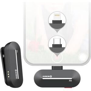 Moman Microfono Solapa Inalambrico, CP1(C) Mic Lavalier【Type-C】 2,4 GHz Wireless Microphone Plug&Play para Android Móvil Tablet Youtube Vlog Live Streaming, Micrófono-Inalámbrico-Wireless-para-Movil Moman Microfono Solapa Inalambrico, CP1(C) Mic Lavalier【Type-C】 2,4 GHz Wireless Microphone Plug&Play para Android Móvil Tablet Youtube Vlog Live Streaming, Micrófono-Inalámbrico-Wireless-para-Movil