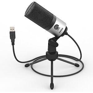 FIFINE Micrófono USB, PC Micrófono de Metal de Condensador para Grabación en Ordenadores, Estudio de Grabación de Cardioide, Voice Overs, Transmisión en Streaming y Videos Trabajando en Línea FIFINE Micrófono USB, PC Micrófono de Metal de Condensador para Grabación en Ordenadores, Estudio de Grabación de Cardioide, Voice Overs, Transmisión en Streaming y Videos Trabajando en Línea