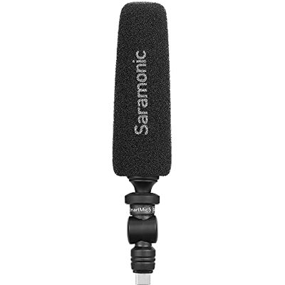 Saramonic Micrófono unidireccional microescopeta con Salida USB-C para Smartphones o tabletas Android, iPad Pro o iPad Air (SmartMic5 UC) Saramonic Micrófono unidireccional microescopeta con Salida USB-C para Smartphones o tabletas Android, iPad Pro o iPad Air (SmartMic5 UC)