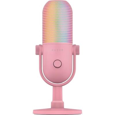 Razer Seiren V3 Chroma con DSP de 32 bits Micrófono USB RGB con procesador de señal de Audio (DSP) de 32 bits Micrófono de Condensador supercardioide Procesamiento de Audio con IA Quartz Razer Seiren V3 Chroma con DSP de 32 bits Micrófono USB RGB con procesador de señal de Audio (DSP) de 32 bits Micrófono de Condensador supercardioide Procesamiento de Audio con IA Quartz