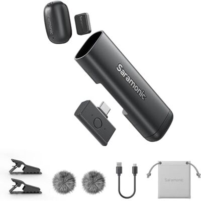 Saramonic Air SE Mini micrófono inalámbrico para iPhone 17/16/15 y Android, 48 kHz/24 bits, cancelación de ruido de IA, micrófonos creadores de contenido con clip para YouTube Tiktok Podcast Saramonic Air SE Mini micrófono inalámbrico para iPhone 17/16/15 y Android, 48 kHz/24 bits, cancelación de ruido de IA, micrófonos creadores de contenido con clip para YouTube Tiktok Podcast
