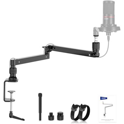 NEEWER Soporte Escritorio con Mic Brazo Perfil Bajo con Amortiguación, 360° Brazos Articulados Giratorios con Poste Elevado y Canales Gestión Cables para Micrófono, Podcast, Streaming, Zoom, MST002 NEEWER Soporte Escritorio con Mic Brazo Perfil Bajo con Amortiguación, 360° Brazos Articulados Giratorios con Poste Elevado y Canales Gestión Cables para Micrófono, Podcast, Streaming, Zoom, MST002